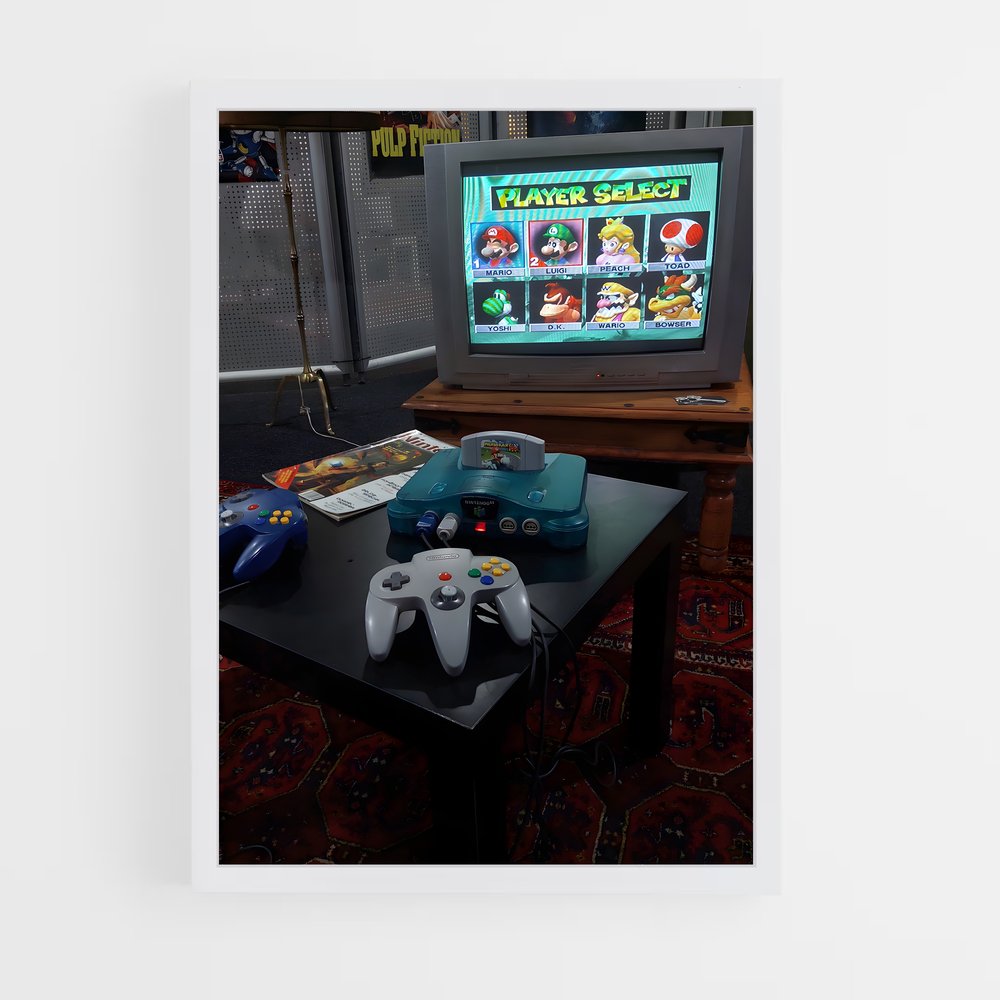 Poster Nintendo de gaming – affiche Consoles (vue 3)